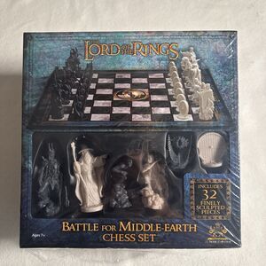 Lord of the Rings Battle for Middle-Earth Chess Set New Sealed Noble Collection